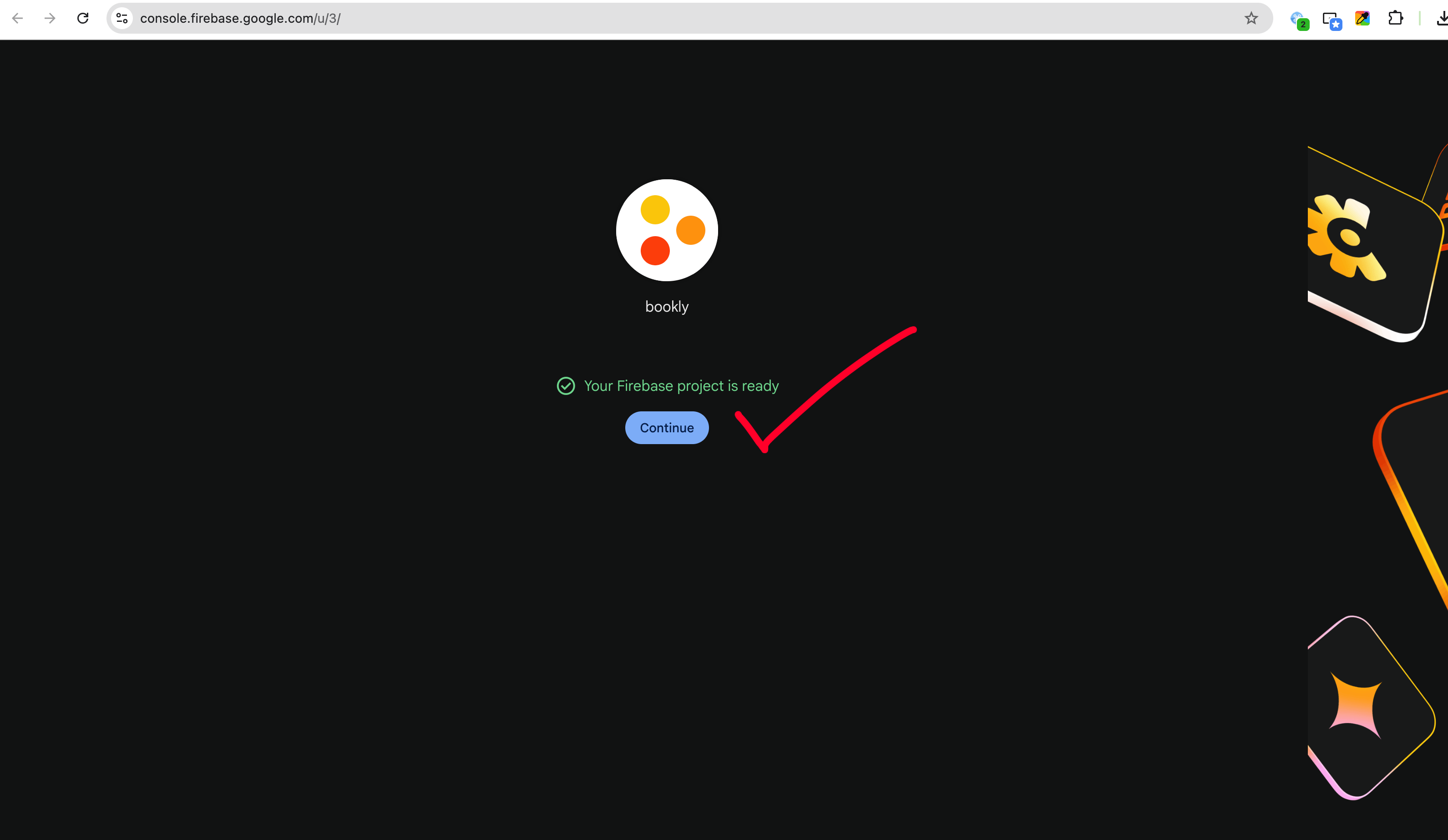 Firebase Project Creation Step 5