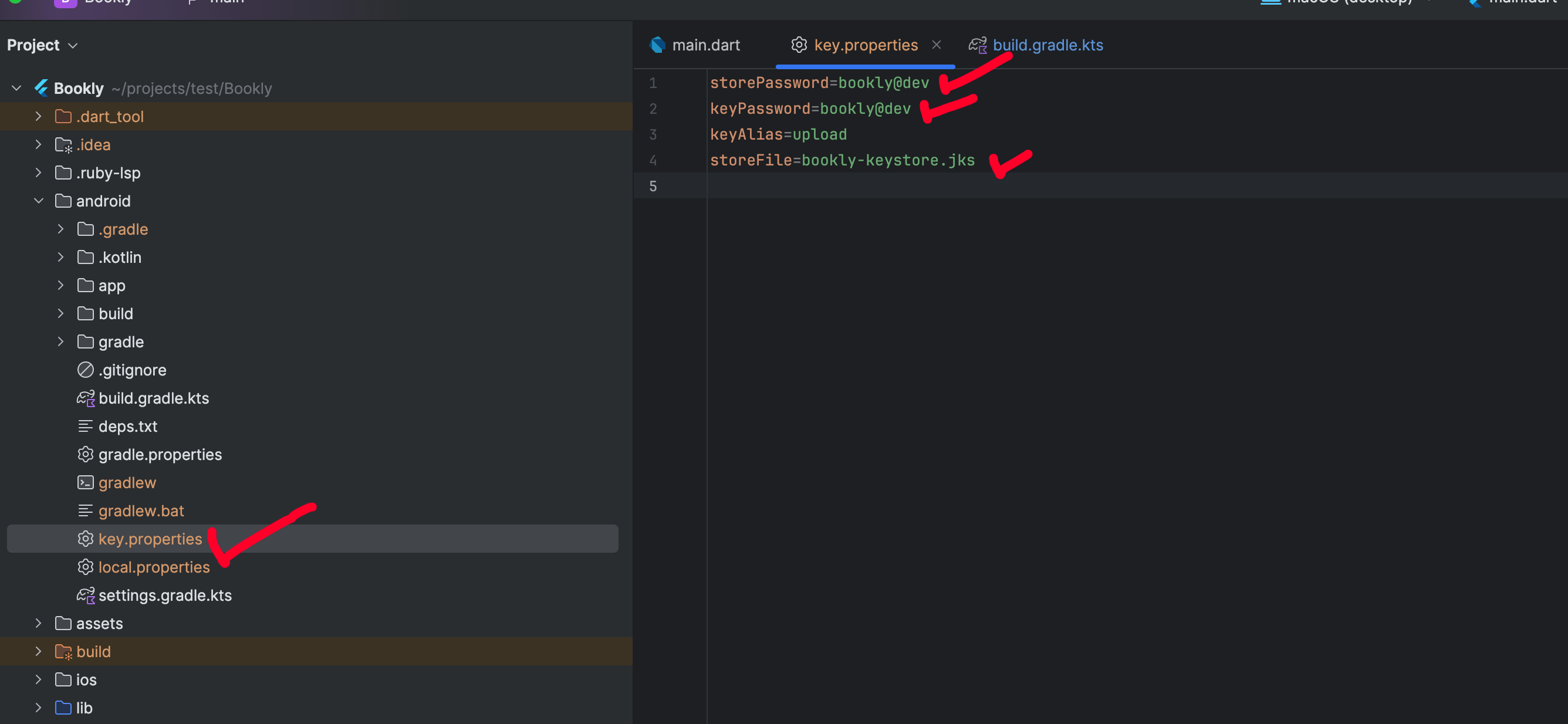 Key Properties File